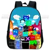 Angry Geometry Dash Kindergarten Backpacks Boys Girls Anime Print Mini Bookbags Toddler Kids Cartoon School Bags Child Rucksack 3
