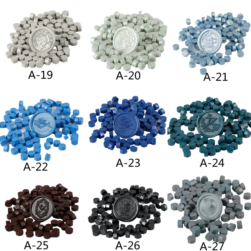 LSYGXYZ Perles Cire Octogonales 102 Pièces - 9mm Rouge - Scellage Lettres Invitations Mariage