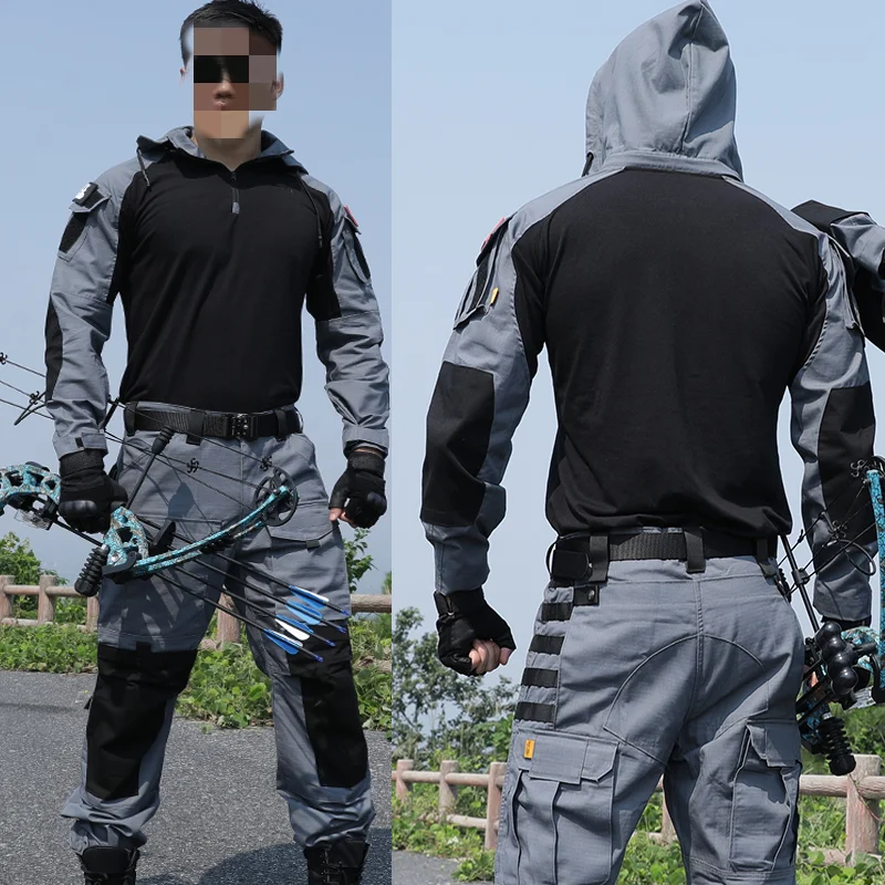 Tactical Shirt Uniform Camouflage Tactical Men Green Special Forces Combat Paintball Shirt