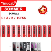 For SOMMER PEARL 4018 4019 4018V000 4019V000 TX55-868-4 Garage Door Remote Control 868.8MHz 868.95MHz SOMMER SOMloq2 Transmitter 1