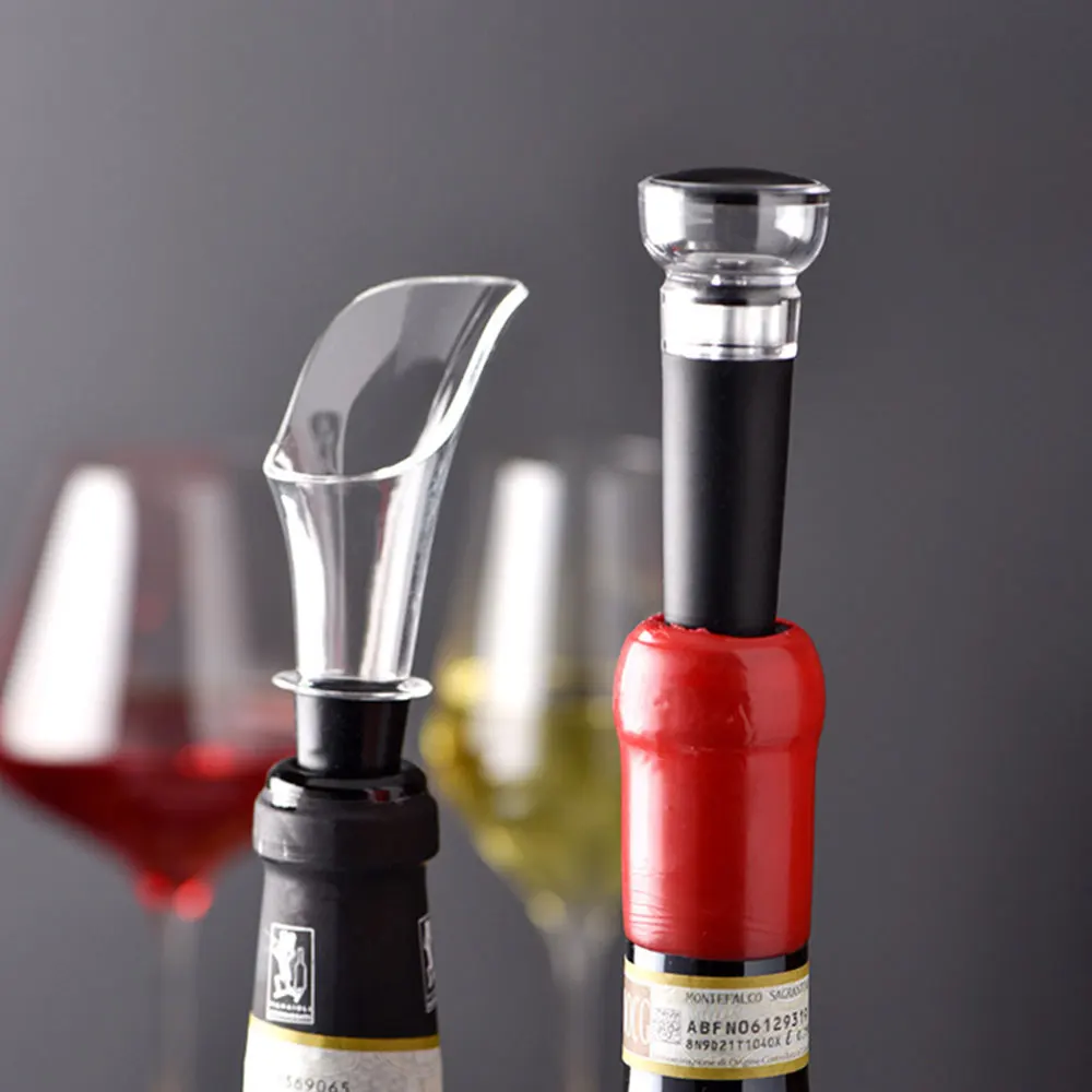 Electric Bottle Opener Automatic Wine Opener with Decanter Wine Pouring Aerator Wine Alcohol Reservoir Portable Kitchen Tools