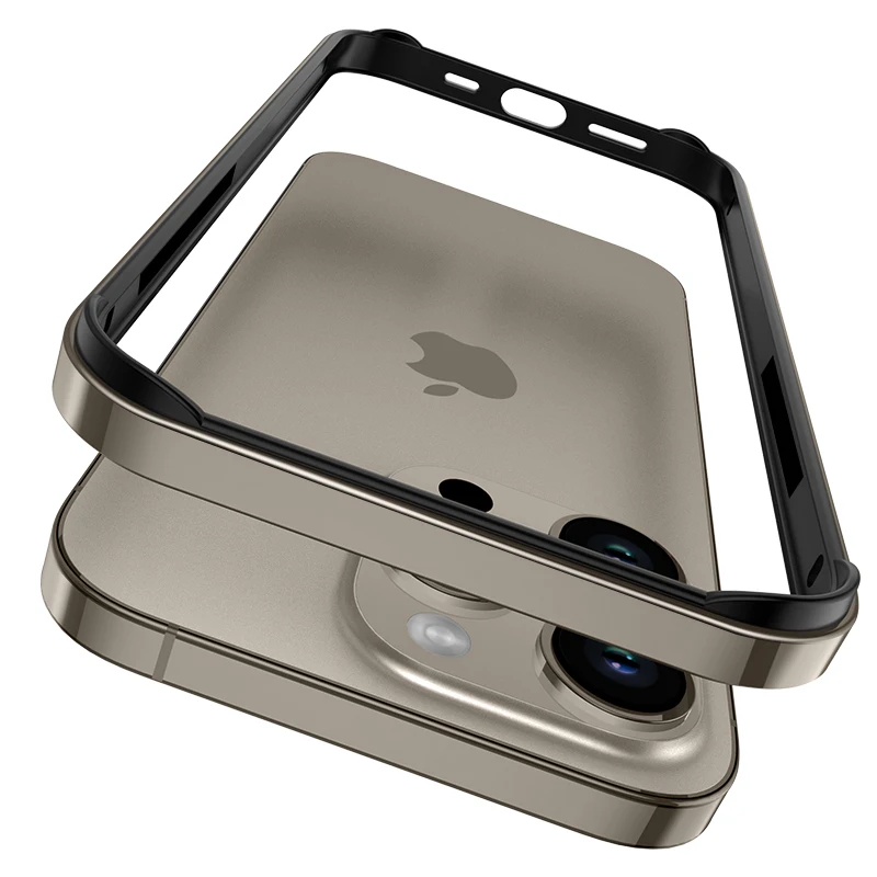 Luxury Light Aluminum Metal Frame Ultra-Thin Silicone Bumper Case Accessory