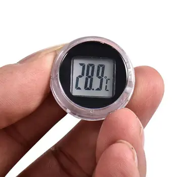 미니 방수 오토바이 온도계 디지털 온도계, 자전거 대시 보드 욕실용 접착 포켓 온도계, 3M