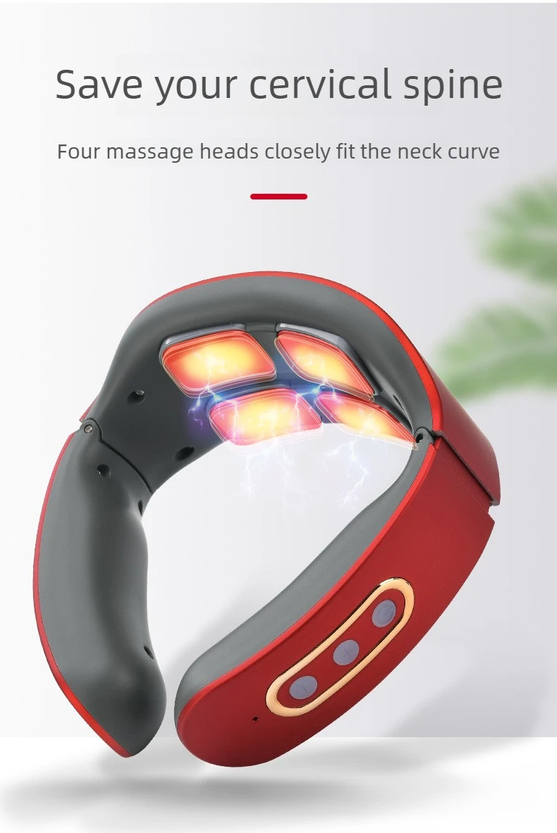 Electric Wireless Pulse Neck And Shoulder Massager For Pain Relief_voghion.com