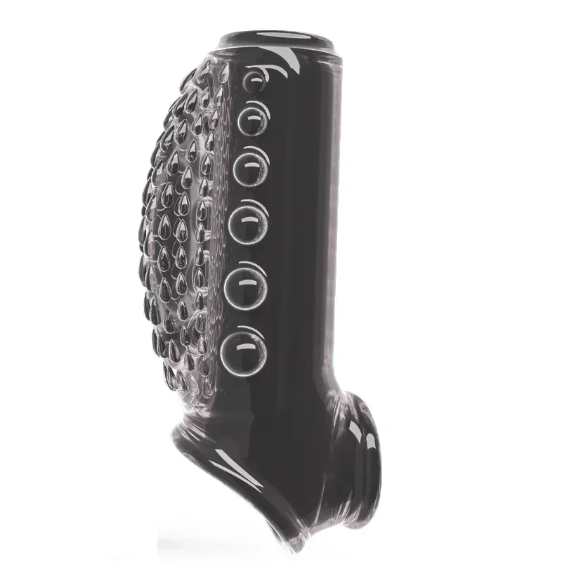 Vibrating Penis Sleeve Penis Ring Adult Sex Toy Man Penis Ring Vibrator Large G-Spot Stimulation Male Couple Sex Toy