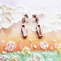 Boucles d'oreilles étoile rose pierre plaquée or Rose, bijoux fins romantiques européens pour femmes, cadeau en argent Sterling 925 véritable 5