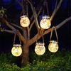 Creative Solar Led Glass Jar Light Outdoor Crackle Hanging Night Lights Waterproof Garden Decoration Patio Lawn Landscape Lamp 1
