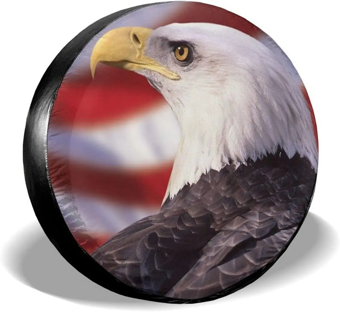 

Чехол для запасных шин Eagle, крышки для шин с американским флагом, водонепроницаемый чехол для кемпинга, фотоприцепа, трейлера, грузовика