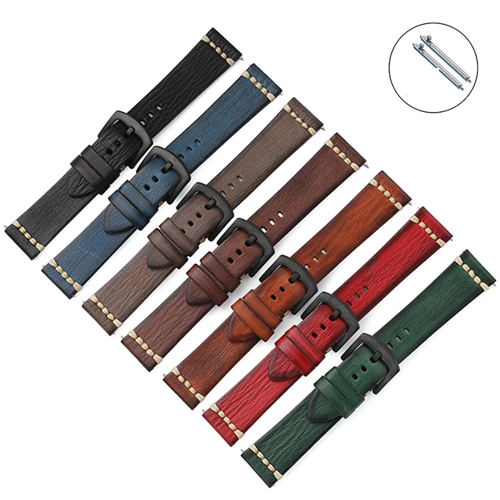 

For Huawei Watch GT 3 2 / Pro / 2E /GT 46mm Strap Genuine Leather Band 22mm Watch Strap GT2 gt2e Honor Magic Watchband Wristband