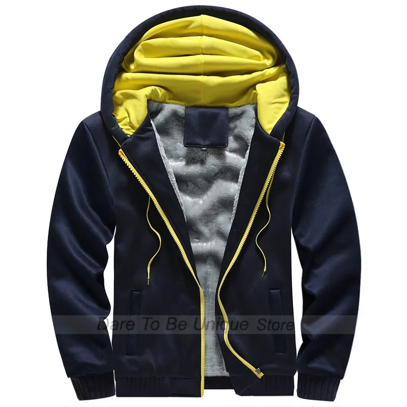 sweater hoodie New Men Hoodie Winter Thick Warm Fleece Zipper Men Hoodies Coat Casual Daily Sportwear Male Streetwear Hoodies Sweatshirts Man sweater hoodie