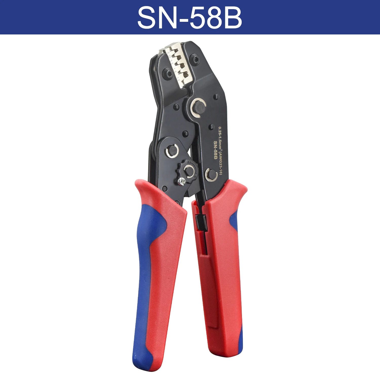 Nicht isoliertes Crimpzange mit offenem Zylinder SN-58B 23–16 AWG/0,25–1,5 mm2, Dupont Molex JST TE-Anschlüsse und EPC PCIE SATA-Pins