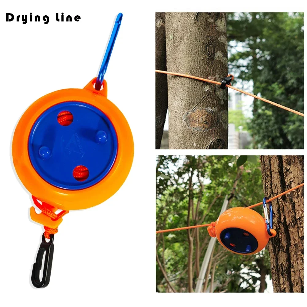 Clothes Drying Rack Clothing Drying Rope Clothes Drying Line Retractable Clothes Drying Rack Rope Outdoor Portable Clothesline Storage Clothing Line for Laundry Drying Line Camping
