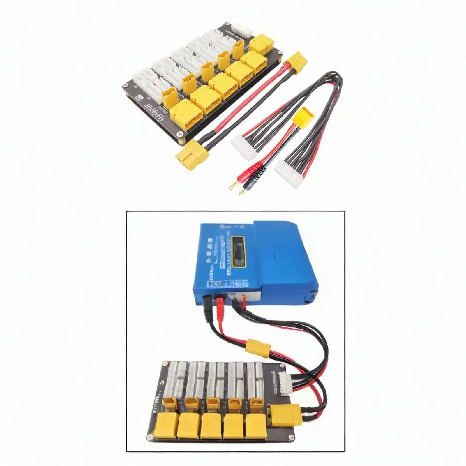 Parallel Charging Board Hota B6AC Q6 Connectors Isdt 2-6S Imax B6 Charger Lipo Battery Adapter Battery Charger Board Balanced