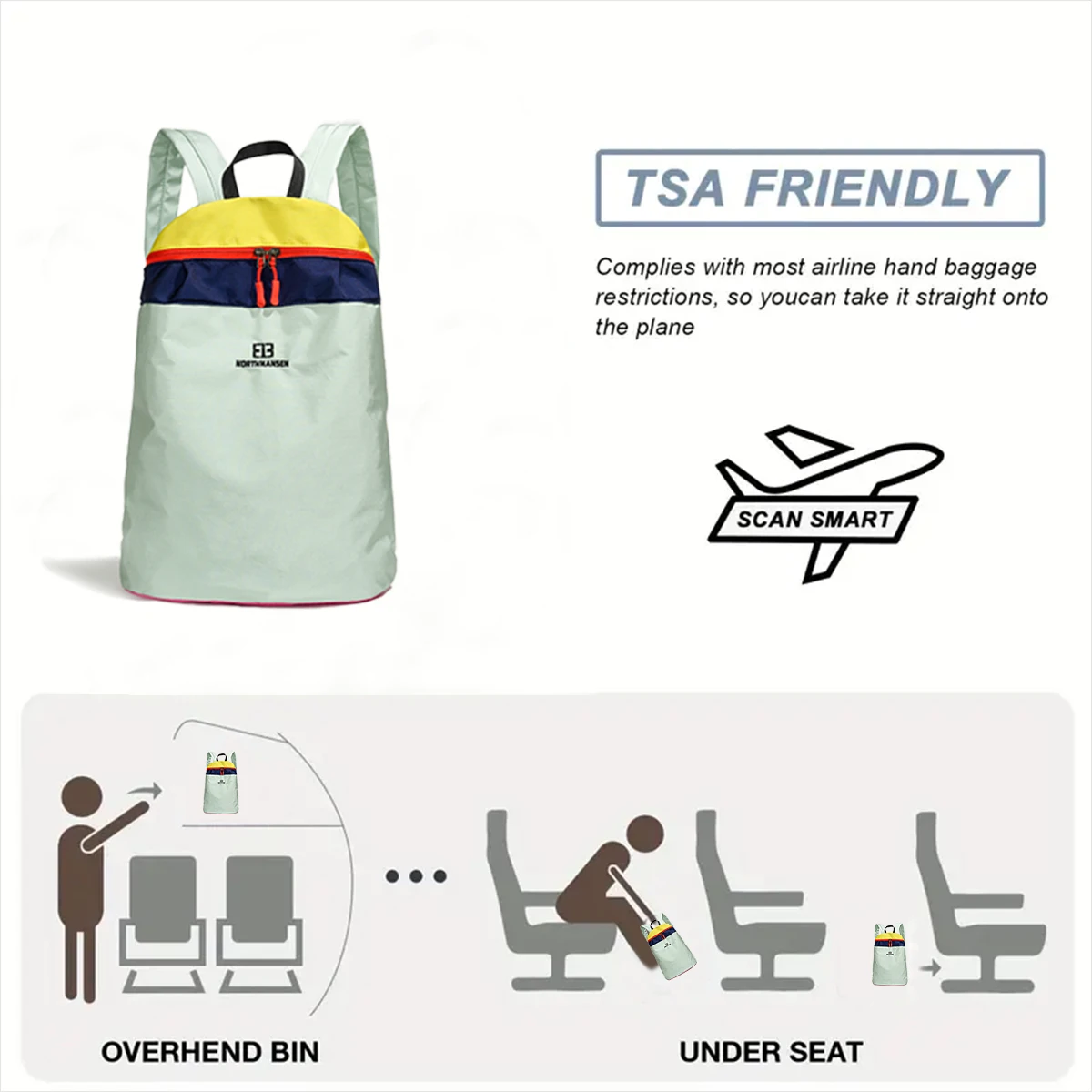 Contrast Color Outdoor Travel Backpack Ladies 2025 New College Student School Bag Fashion All-Match Lightweight Small Backpack