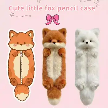 Astuccio in Peluche a Forma di Cartone Animato, Borsa Portaoggetti per Cancelleria Studenti