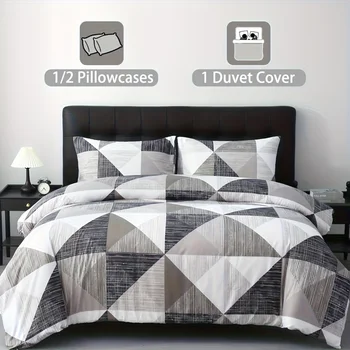 Abstract Printed Duvet Cover Set 1