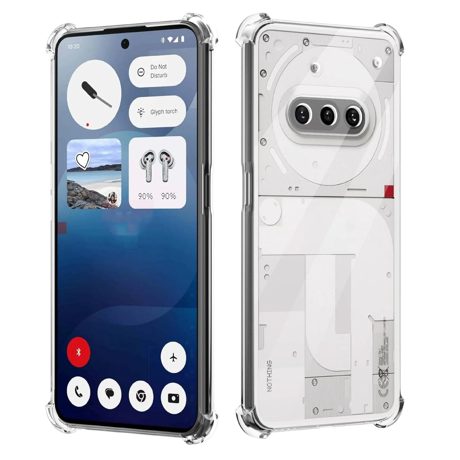 Transparent TPU Shockproof Protective Case with Reinforced Corners