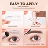 Eyebrow Powder - Air Cushion Eyebrow Powder Set, waterproof, natural, no smudge, superb, black and brown 4