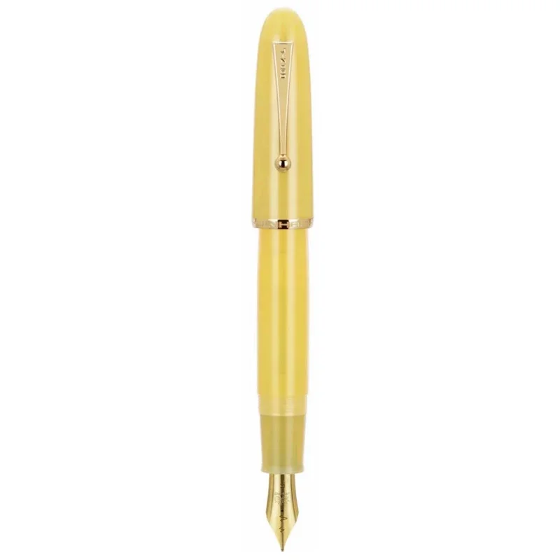 Luxurious Transparent Resin Fountain Pen - Elegant Writing Instrument