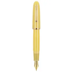 Luxurious Transparent Resin Fountain Pen - Elegant Writing Instrument - M(Approx 0.7mm) (Topaz)