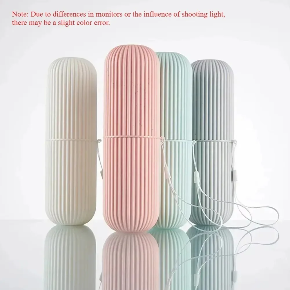 Travel Portable Toothbrush Holder with Toothpaste Storage