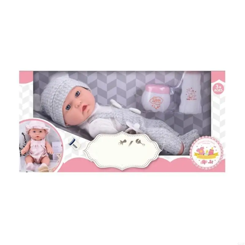 G2AE 30cm Rebirth 움직이는 팔과 다리가 있는 현실적인 소녀 인형 수제 유연성 인형