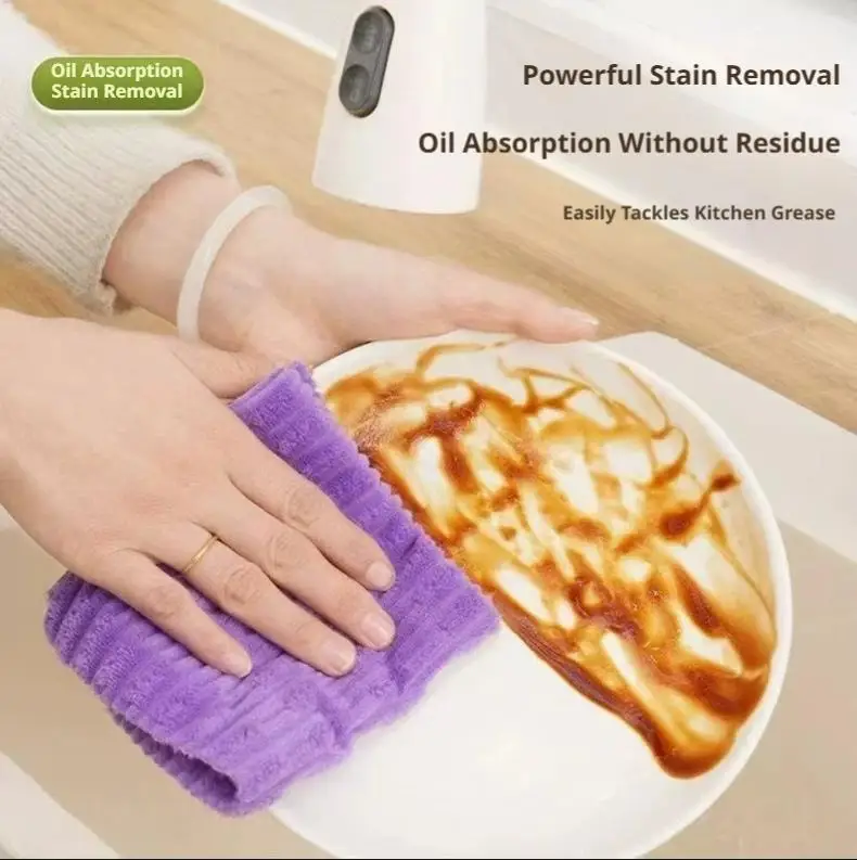 Ultra Absorbent Microfiber Cleaning Towels – Washable & Reusable Kitchen Dishcloths