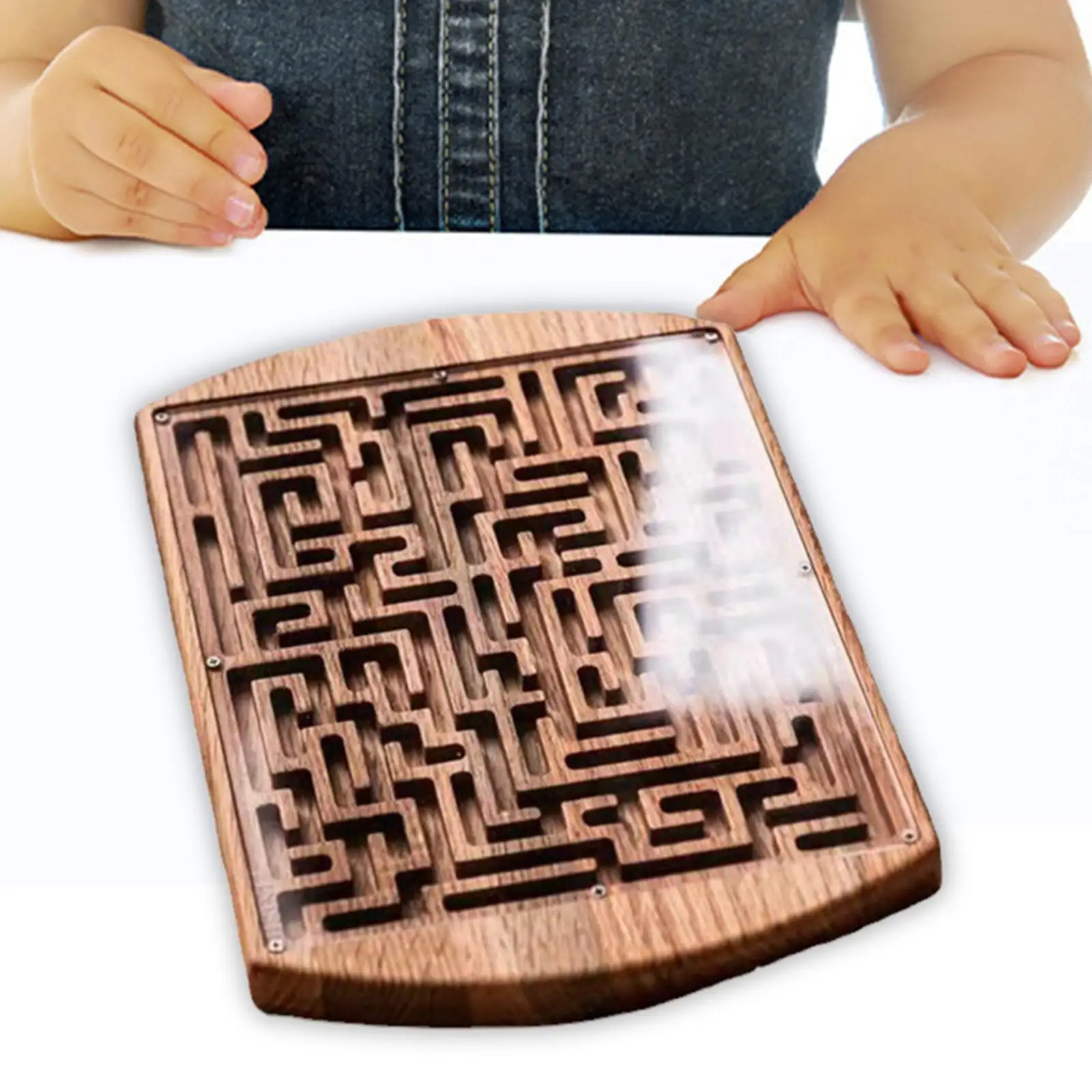 

Labyrinth Game,Wooden Labyrinth Board Game,Brain Teaser,Puzzle Logical Game,Labyrinth Wooden Maze Game for Kids, Teens