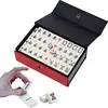 Chinese Mahjong Game Set 144 Numbered Melamine Small Tiles For Mahjong Traditional Easy Carry Toys Set For Chinese Style Game 1