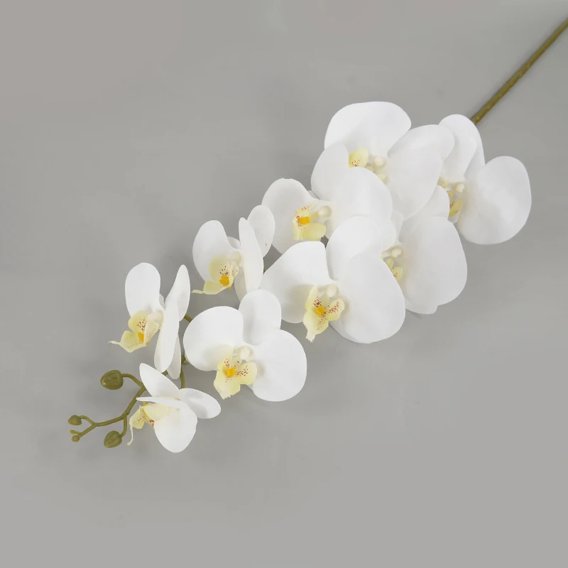9Heads 100cm Artificial Butterfly Orchid Flowers Real Touch Moth Orchids Fake Flower for Wedding Festival Party Home Decoration