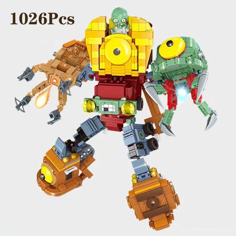 2284 pçs plantas vs zumbis batalha do fundo do mar céu bloco de construção tijolo kits conjunto peashooter gatling ervilha atirador figura brinquedo