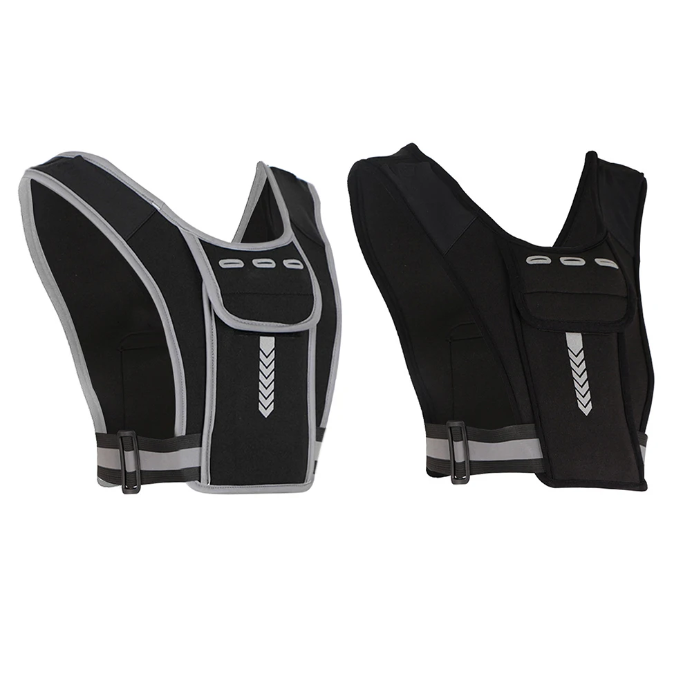 Vest Package Reflective Cycling Backpack Multifunctional Sports Phone Chest Pack Lightweight for Outdoor Sports Cycling Climbing 4