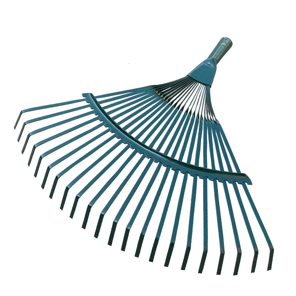 

22 Toothed Non Toxic Grass Rake Head Portable Agriculture Deciduous Courtyard Shrub Odorless Garden Tool Steel Wire Lawn Durable