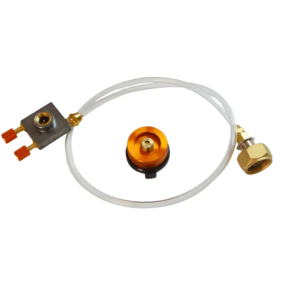 High-Performance Outdoor Camping Gas Stove Adapter with Pressure Relief Valve