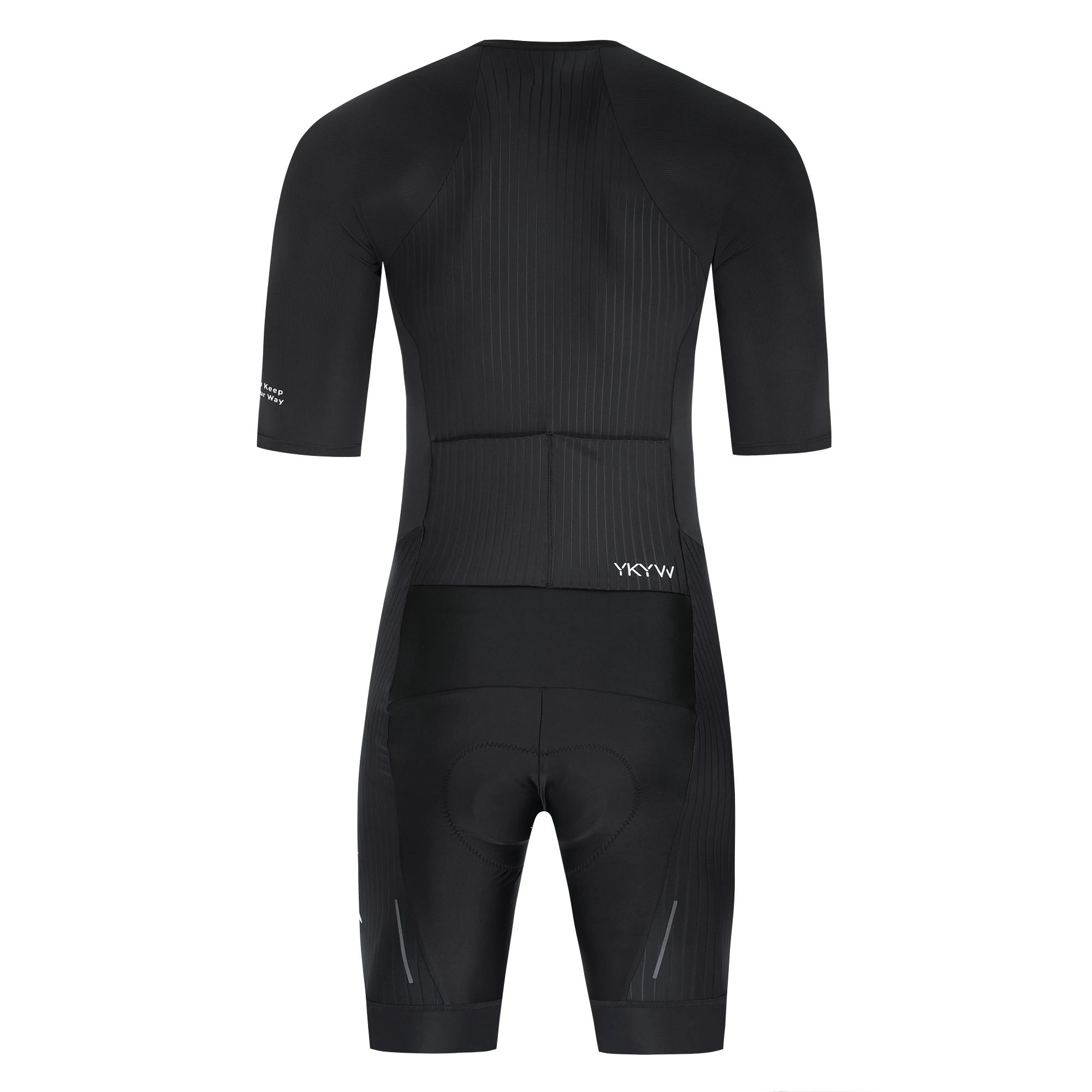 YKYWBIKE Einteiliger Radsport-Skinsuit mit italienischer Interface-Polsterung, aerodynamisches Profi-Elite-Rennrad-Set, Fahrradbekleidung, Shorts – Detail 21