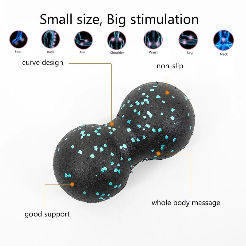 Massage Ball Set EPP Mini Foam Roller Peanut Ball High Density EPP Yoga Pilates Muscle Pain Relief