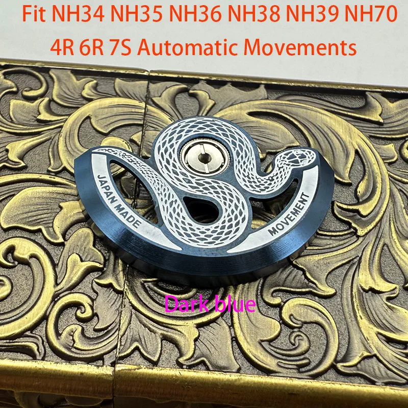 Customized Automatic Hammer Rose Gold Black Blue Silver Gold Watch Rotor Parts