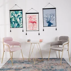 Sillón de lujo con diseño nórdico, mueble con luz roja, leche, tienda de té, tienda de uñas, café, restaurante, salón de recepción