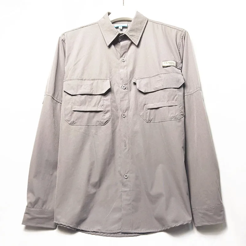 Camisa para hombres Spring/Summer New Long sleeved Short sleeved Classic Polo Collar Shirt Top Pocket Men's Casual Shirt 2025 3