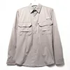 Camisa para hombres Spring/Summer New Long sleeved Short sleeved Classic Polo Collar Shirt Top Pocket Men's Casual Shirt 2025 3