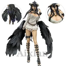  26cm Anime OVERLORD Figure Wedding dress albedo PVC Action Figure Toys Collectible model toys kid gift 