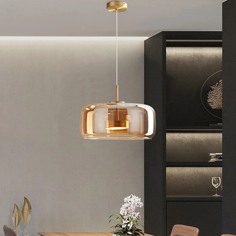 

Nordic Led Glass Pendant Lights Modern Living Room Bedroom Study Dining Room Hanging Lamps Home Indoor Decoration Lighting Lamps