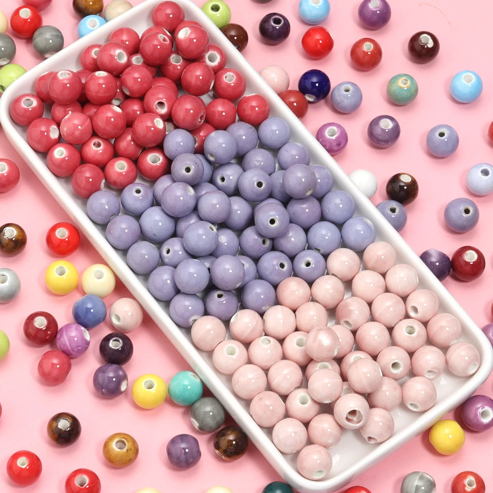 30 Perline Distanziatrici In Porcellana Smaltata, Rotonde Piatte Da 10 Mm, Colori Misti, Perfette Per I Tuoi Gioielli Fai-da-te!