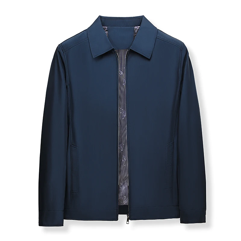 High Quality Fashion Spring Men Business Slim 2024 Men Autumn Jacket Slim Fit Hombre Solid Color Jacket Casual Jackets