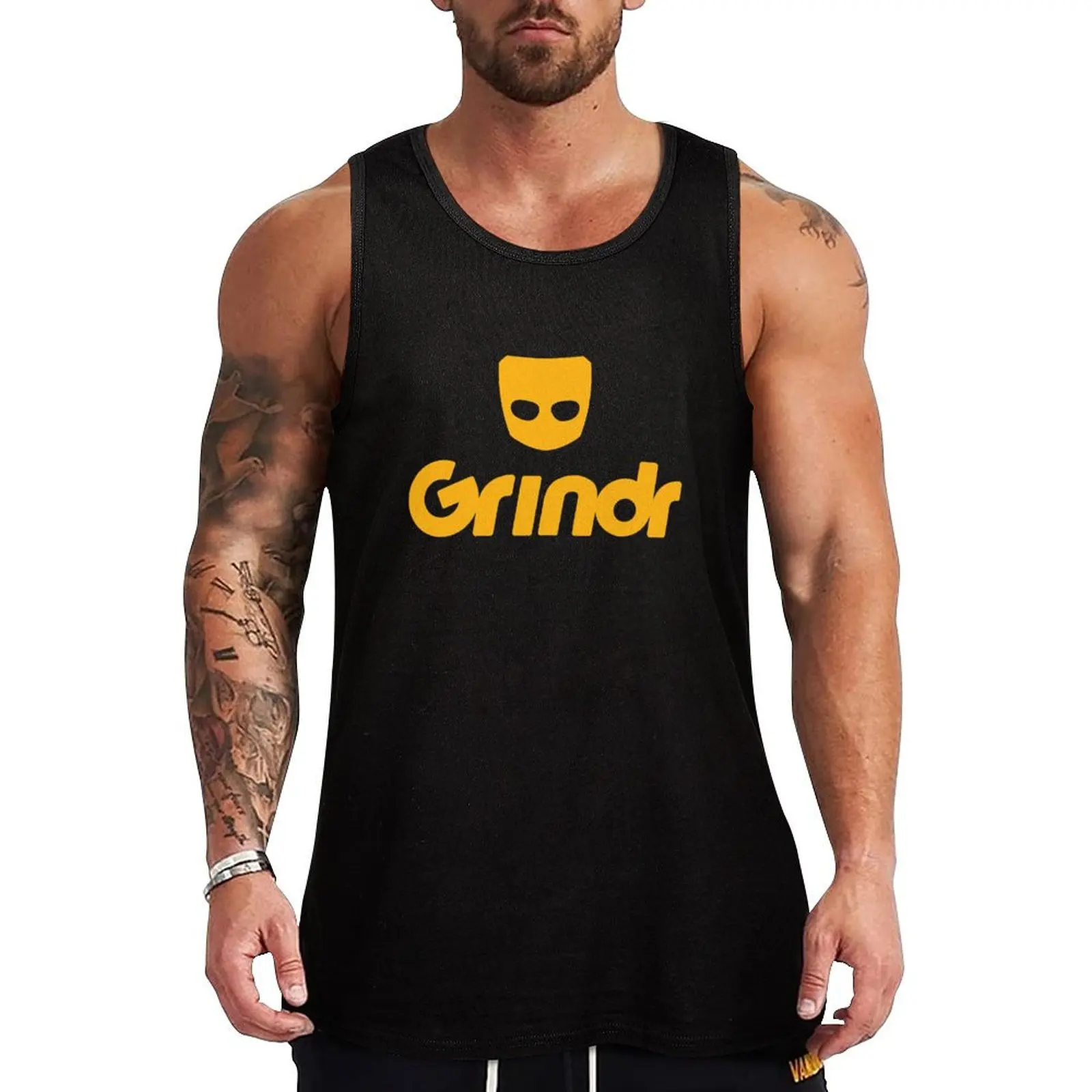 Классическая майка с логотипом grindr