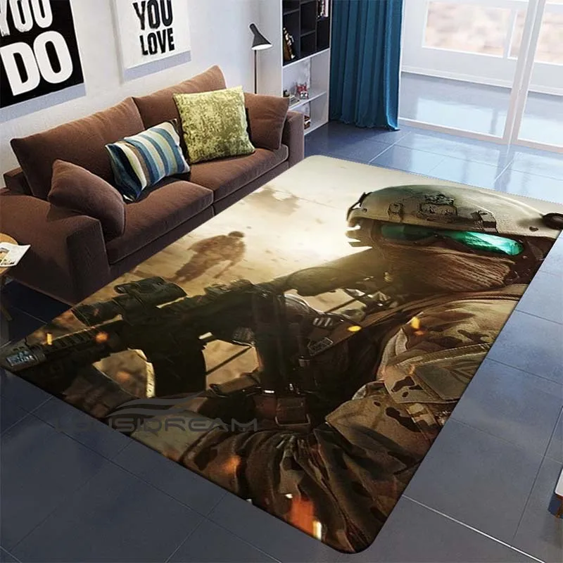 

Special Forces Military Dog Tag Printing Wooden Floor Mat Living Room Decorative Carpet Outdoor Children's Game Large Carpet