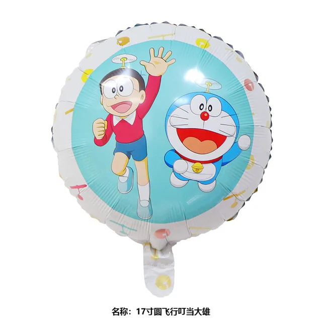 Decoración de fiesta de cumpleaños con temática de Doraemon, pancarta de  globo de látex, adorno de pastel, telón de fondo para Baby Shower -  AliExpress