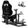 Flight Sim Cockpit: Adjustable Racing Seat/Wheel Stand, Fits HOTAS & Logitech G29/G920 (No Wheels/Pedals/Throttle/Joystick) 1