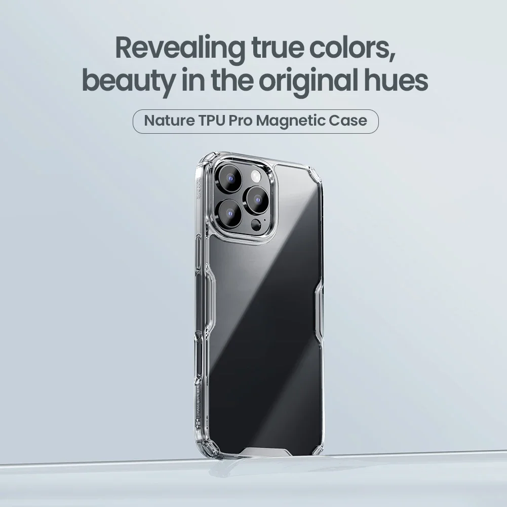 For iPhone 16 Pro Max / 16 Pro Case Nillkin Nature TPU high quality clear Phone Cases Silicone back Cover for iPhone Max