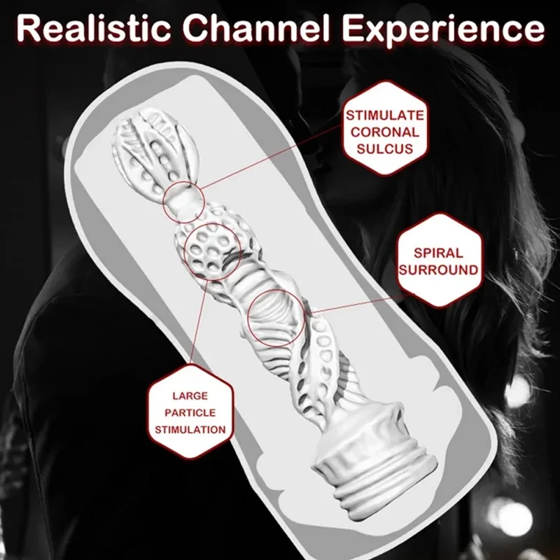 Manual Male Masturbator Penis Enlargement Exerciser Realistic Blowjob Anal Sex Sexy Toy Aldult Pusssy for Men Stimulate Massager